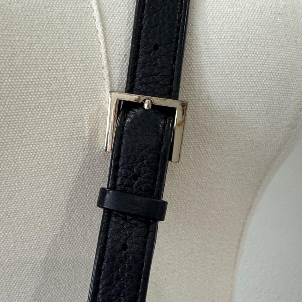 Kate Spade New York Black & White Leather Crossbody / Top Handle Bag - Picture 7 of 10